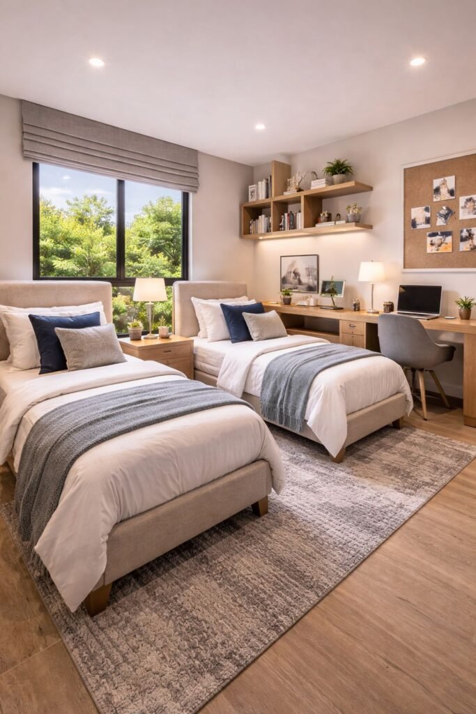 Habitacion doble con escritorio