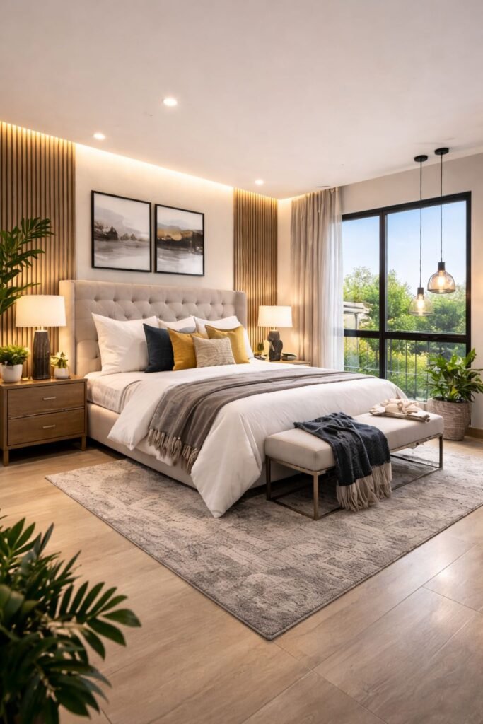 Habitacion principal amplia y reconfortante